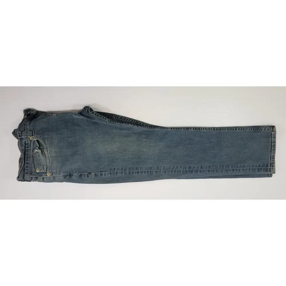 L26) Levi's 511 Men Zip Pocket Blue Denim Wash Jeans 34 x 30